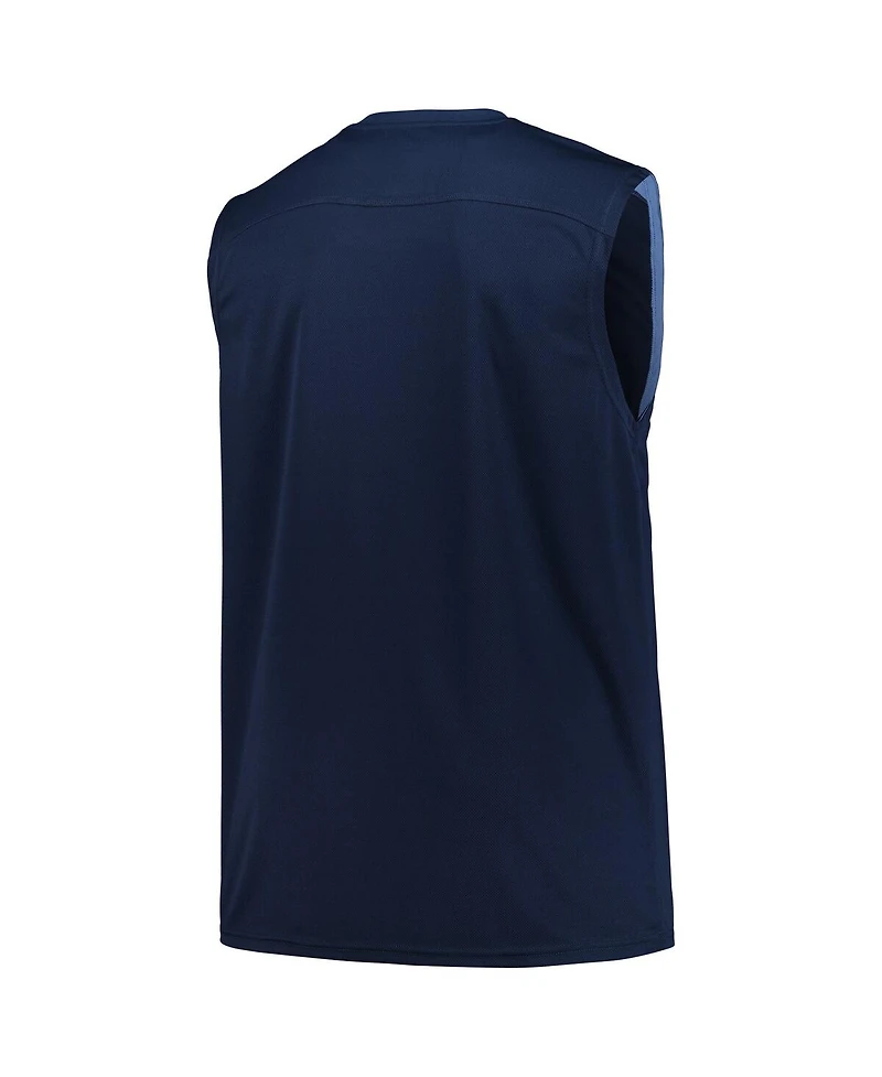 Fanatics Men's Navy Memphis Grizzlies Big Tall Birdseye Muscle Tank Top