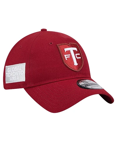 New Era Men's Red Toronto Fc Jersey Hook 9TWENTY Adjustable Hat