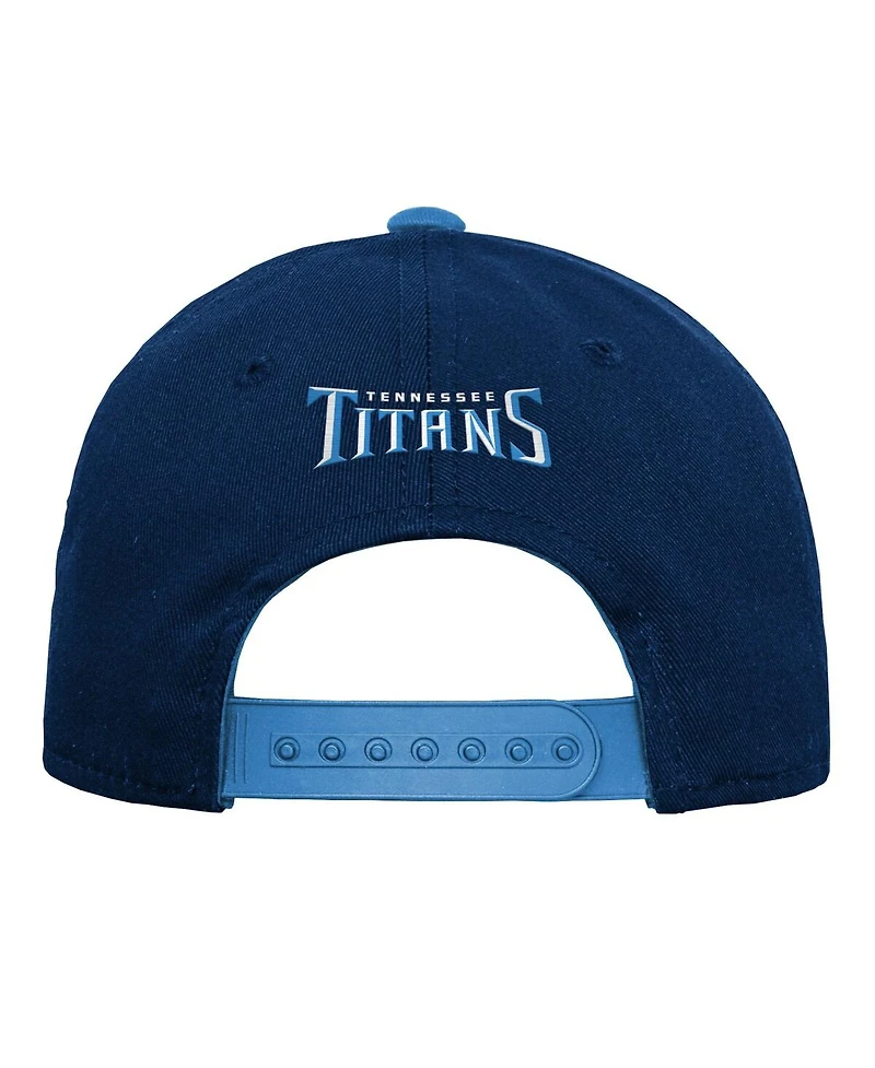 Outerstuff Big Boys and Girls Navy Tennessee Titans Team Pre-Curved Adjustable Hat