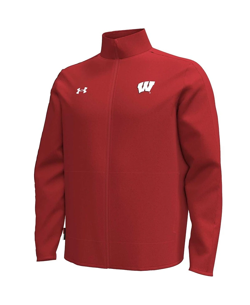 Under Armour Men's Red Wisconsin Badgers Command Full-Zip Jacket