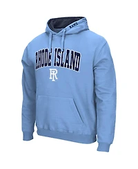 Colosseum Men's Light Blue Rhode Island Rams Arch & Logo 3.0 Pullover Hoodie