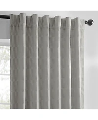Half Price Drapes Pewter Abstract Lounge Embossed Velvet Room Darkening Curtain