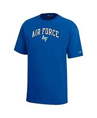 Champion Big Boys and Girls Royal Air Force Falcons Arch Over Logo T-Shirt