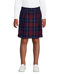 Lands' End Big Girls School Uniform Plaid Skort Top of Knee