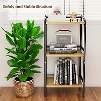 3-Tier Storage Rack Bookshelf Shelves for Living Room, Bathroom, Balcony, Kitchen