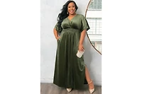 Kiyonna Plus Verona Velvet Evening Gown