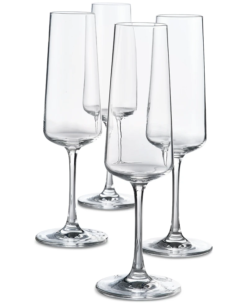 The Cellar Flur Collection 8.79-oz. Stemmed Champagne Glasses, Set of 4, Exclusively at Macy's