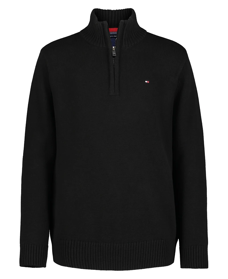 Tommy Hilfiger Toddler and Little Boys Solid 1/4 Zip Sweater