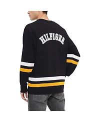 Tommy Hilfiger Men's Black Pittsburgh Penguins Nolan Long Sleeve T-Shirt