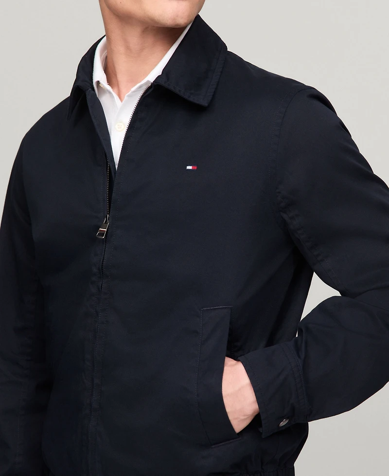 Tommy Hilfiger Men's Cotton Ivy Zip-Front Jacket