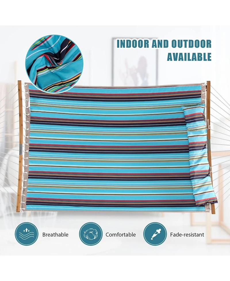 Sugift Outdoor Hammock with Detachable Pillow