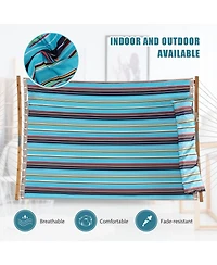 Sugift Outdoor Hammock with Detachable Pillow