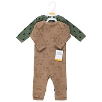 Hudson Baby Baby Boys Hudson Insulated All-in-One Outfits 2 Pack