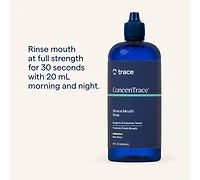 Trace Minerals | ConcenTrace Mineral Mouth Rinse | Gentle Mouth Rinse, Fresh Breath | Alcohol Free, Certified , Gluten Free, Non-gmo | Mint | 10 oz