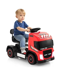 Gymax Kids Ride-on Car 6V Toddler Electric Ride-on Truck w/ Adjustable Seat Positions Red