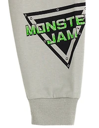 Monster Jam Toddler Boys Grave Digger Mutt Megalodon Fleece Pullover Hoodie & Pants to