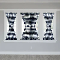 Kate Aurora Plaid Country Farmhouse French Door Curtain Panel With Matching Tieback