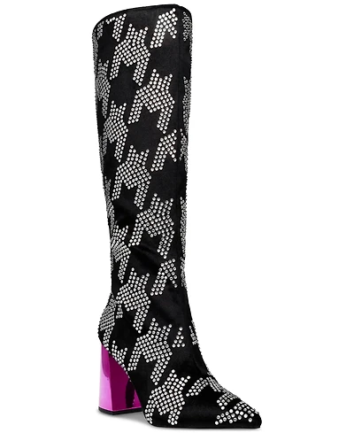 Betsey Johnson Women's Naomy Tall Block-Heel Boots