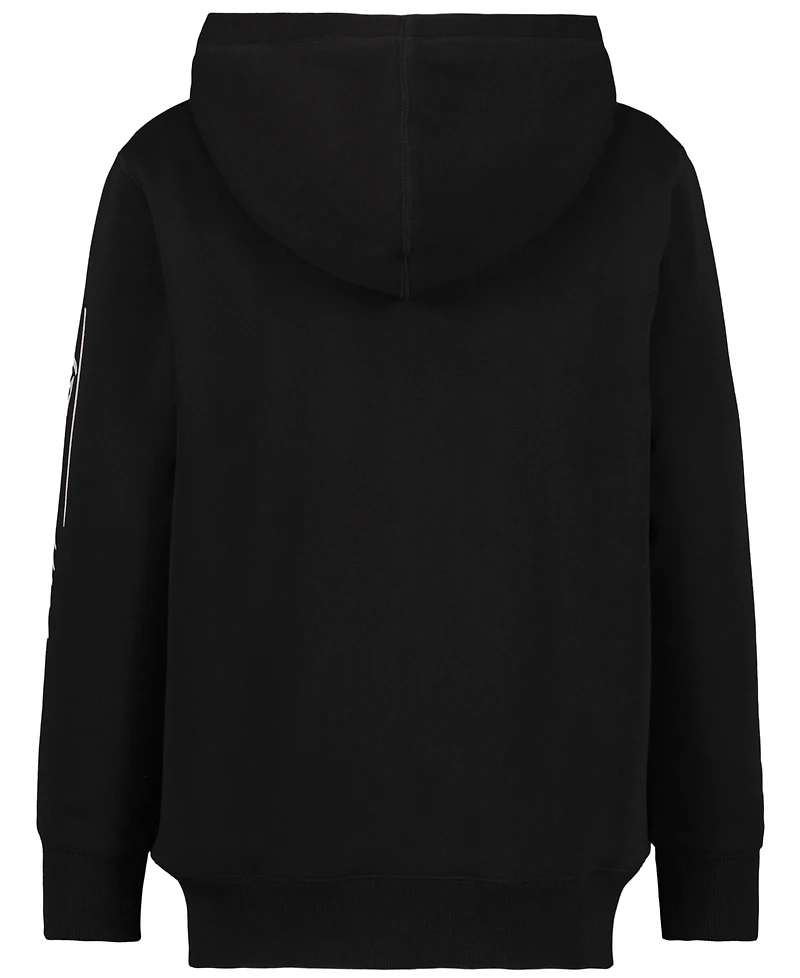 Tommy Hilfiger Big Boys Tommy Script Zip Front Soft Sherpa Hoodie