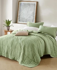 510 Design Mina Waffle Weave Textured 3-Pc. Quilt Set, King/California King