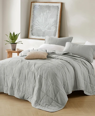 510 Design Mina Waffle Weave Textured 3-Pc. Quilt Set, King/California King