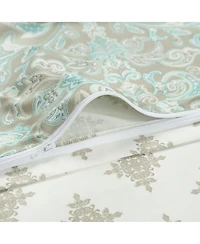 Chanasya Premium Damask Sage Duvet Cover Set - Duvet Cover (90” x 90”) & 1 Pillow Sham (20” x 26”)