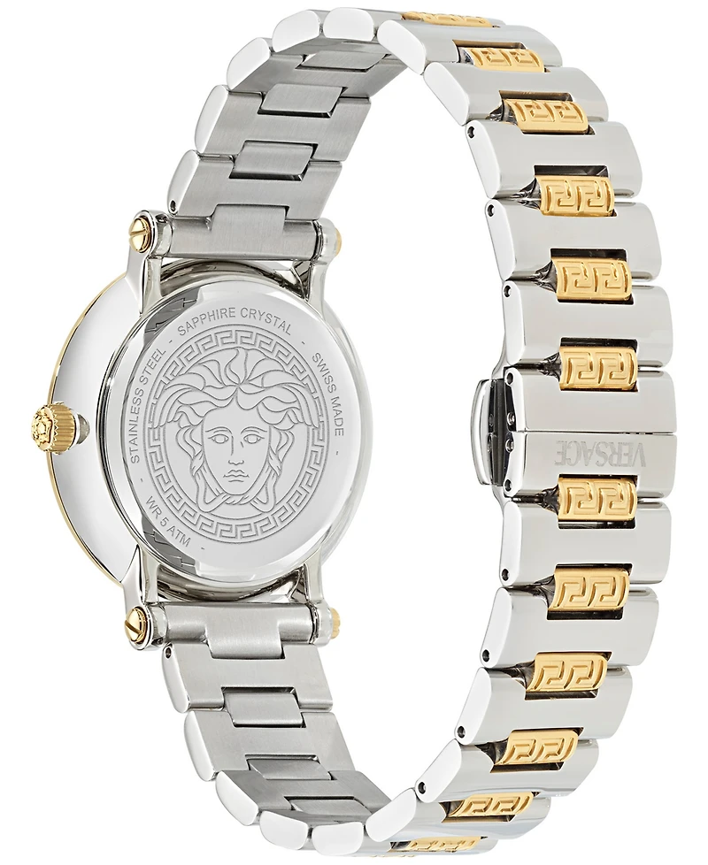 Versace Women's Swiss Greca Sphere Two-Tone Stainless Steel Bracelet Watch 35mm