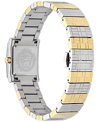 Versace Women's Swiss Mosaic Two-Tone Stainless Steel Bracelet Watch 22mm