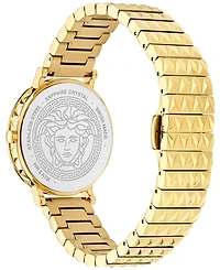 Versace Women's Swiss Daedalus Gold Ion Plated Stainless Steel Bracelet Watch 35mm