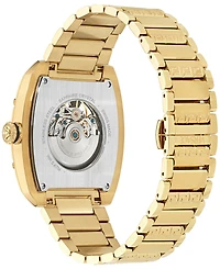 Versace Men's Swiss Automatic Gold Ion Plated Stainless Steel Bracelet Watch 42x50mm