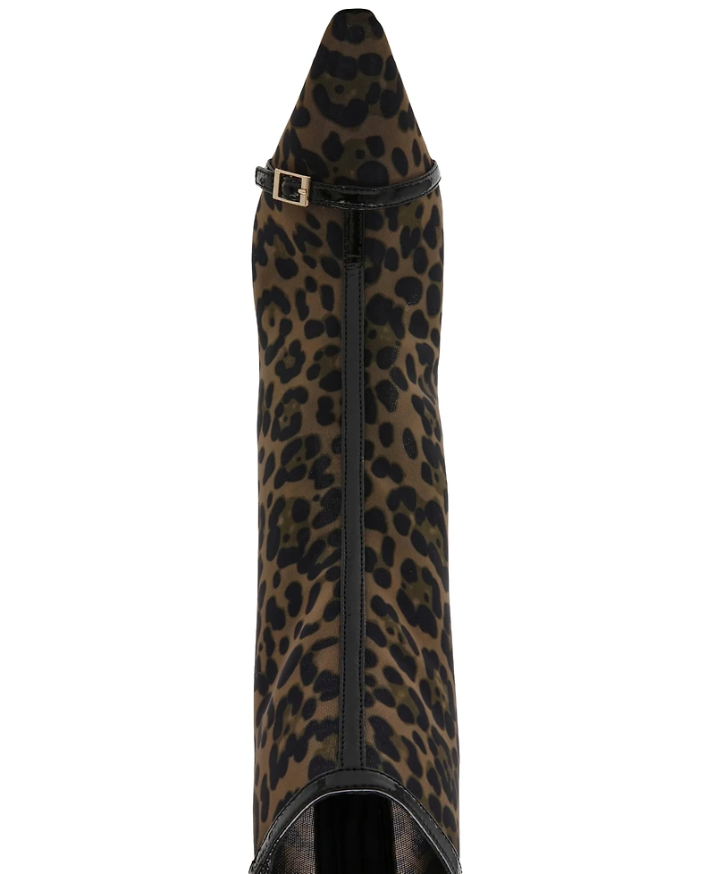 Steve Madden Women's Ashlin Buckled Mesh Dress Booties