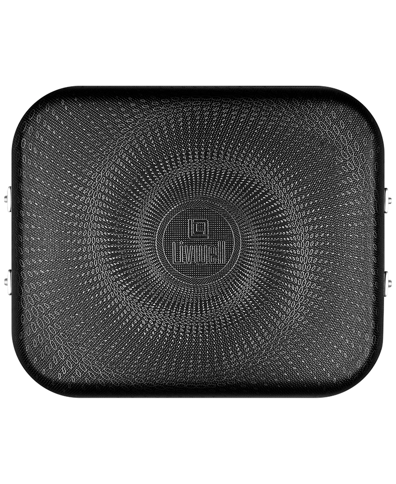 Livwell DiamondClad 14" x 12" Hybrid Nonstick Stainless Steel Roasting Pan with Rack