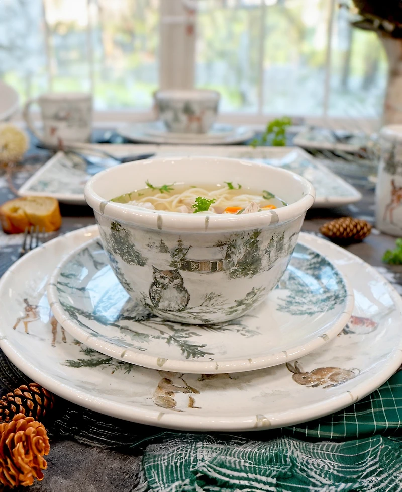 Certified International Winter's Frost 16 Pc. Dinnerware Set, Service for 4