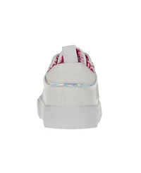 Bebe Little and Big Girls Low Top With Holographic "B" Sneaker