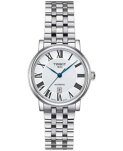 Tissot Women's Swiss Automatic Carson Stainless Steel Bracelet Watch 30mm