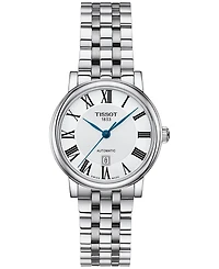 Tissot Women's Swiss Automatic Carson Stainless Steel Bracelet Watch 30mm