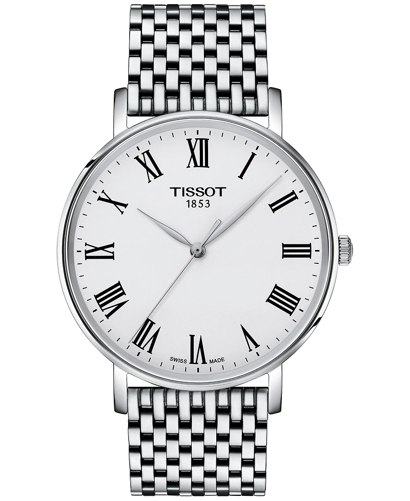 Tissot Men's Swiss Everytime Stainless Steel Bracelet Watch 40mm