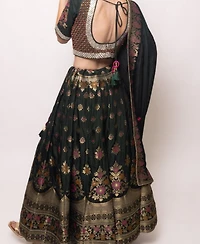 Raas Women's Green Adorned Lehenga Choli Set