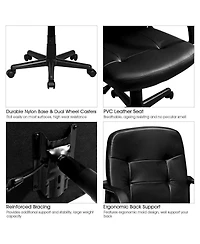 Sugift Ergonomic Office Chair with 360-degree Wheels