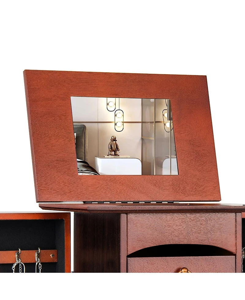 Large Capacity Jewelry Storage Cabinet with 9 Drawers