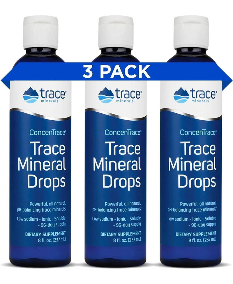 Trace Minerals ConcenTrace Trace Mineral Drops - Liquid Supplement for Bone & Joint Support