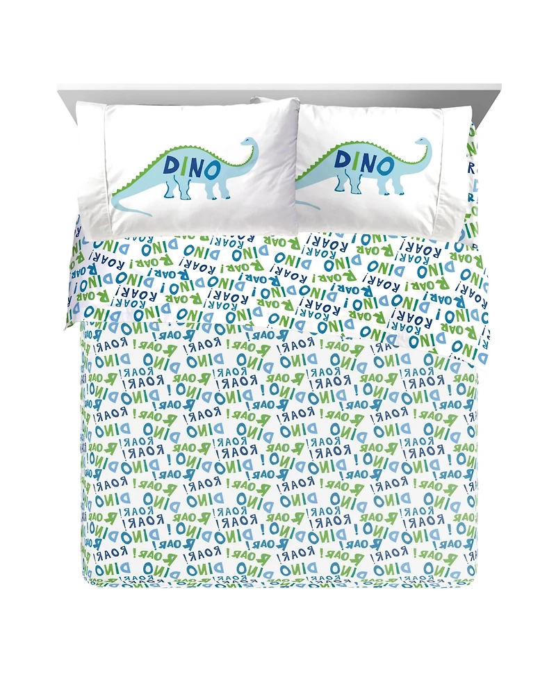 Sunny Side Up Dino Roar Sheet Set