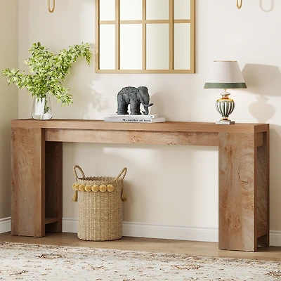 Tribesigns 70.9-Inch Extra Long Console Table, Farmhouse Wood Sofa Table Behind Couch, Narrow Entryway Accent Table for Living Room, Hallway, Entrance