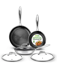 NutriChef Kitchenware Pots & Pans Set - Triply Stainless Steel Cookware