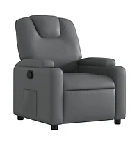 vidaXL Recliner Chair Gray Faux Leather