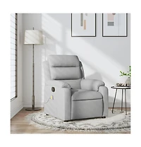 vidaXL Massage Recliner Chair Black Fabric