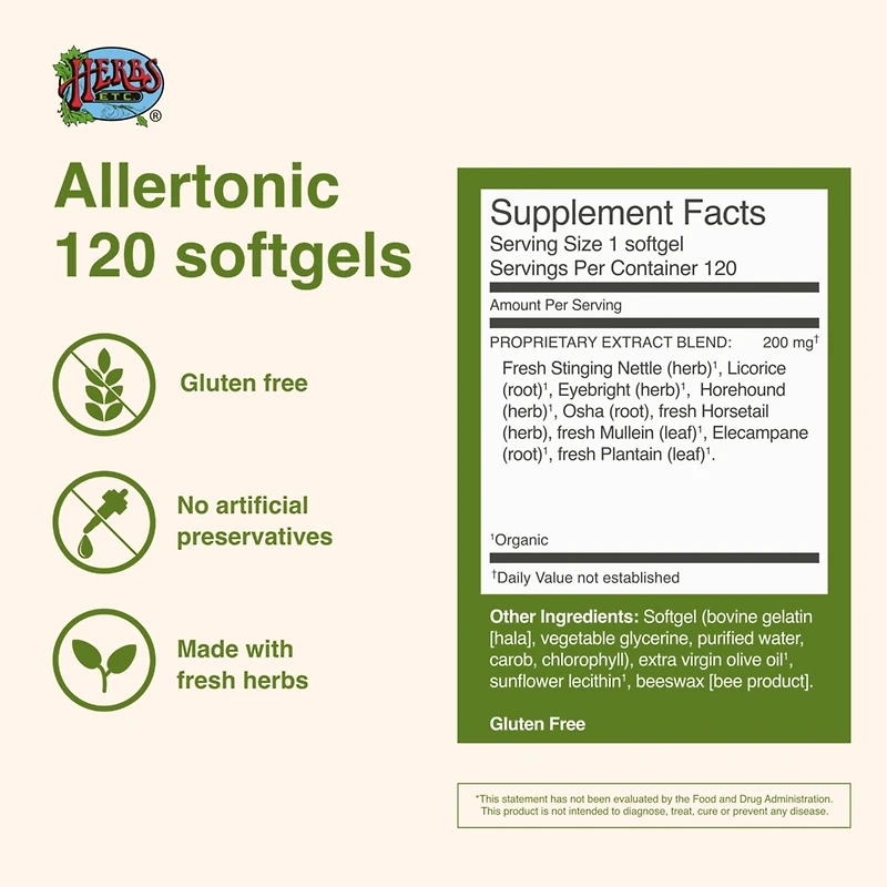 Allertonic 120 Ct Softgels