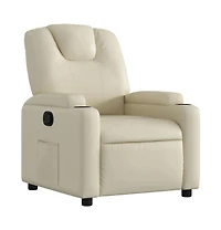vidaXL Recliner Chair Gray Faux Leather