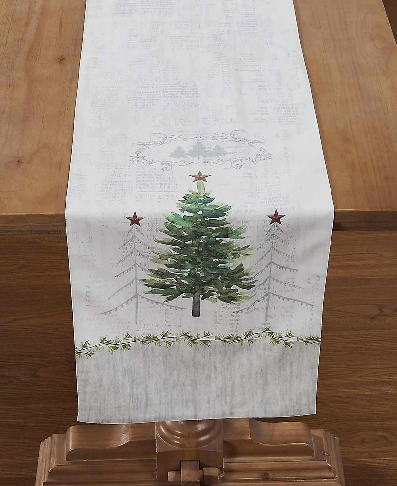 Avanti Trees Polyester Runner, 14" x 72"