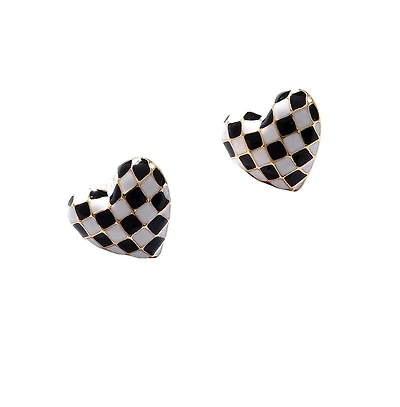 Sohi Women's Heart Stud Earrings